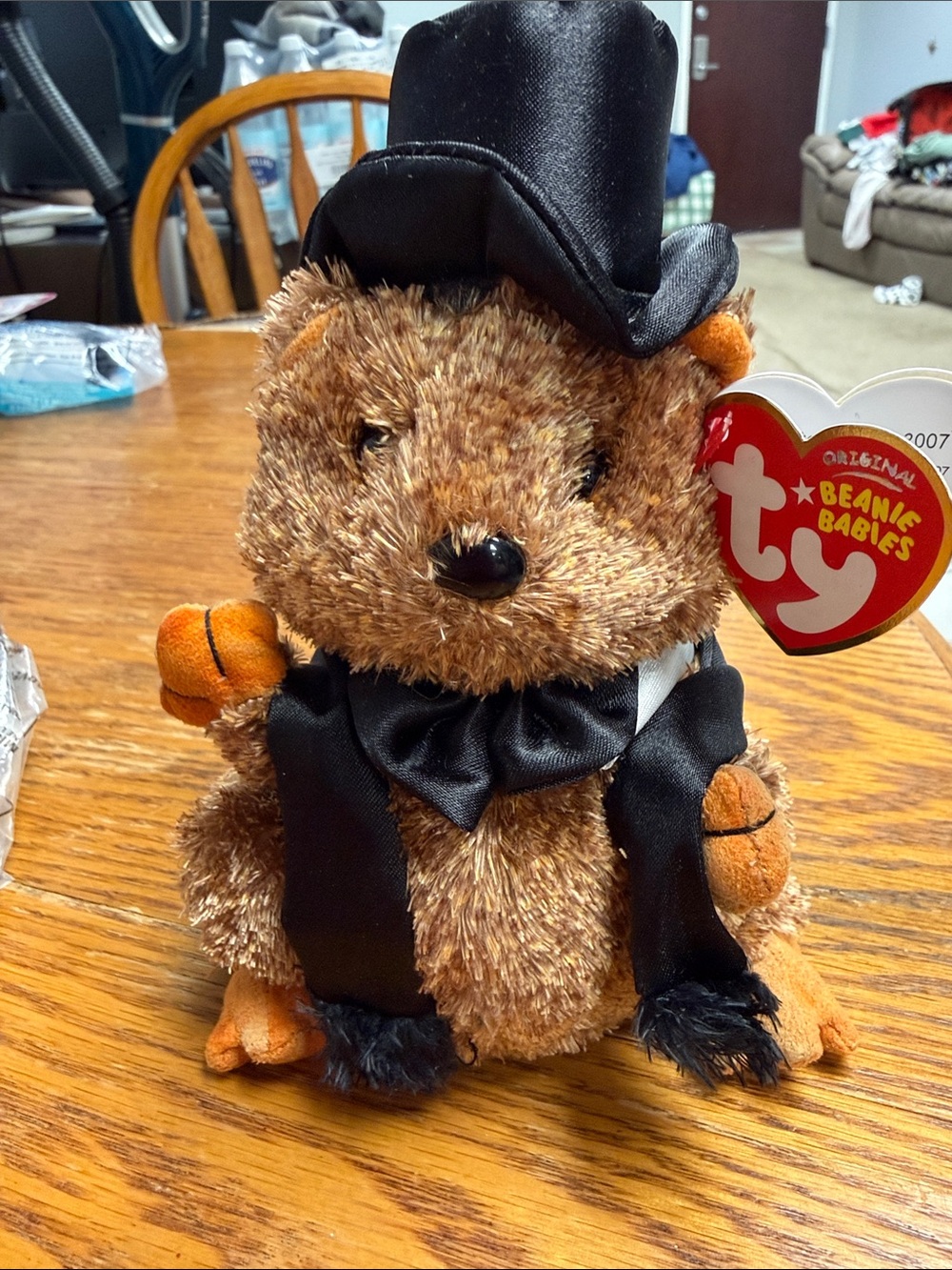 Ty Beanie Baby Punxsutawney Phil 2007